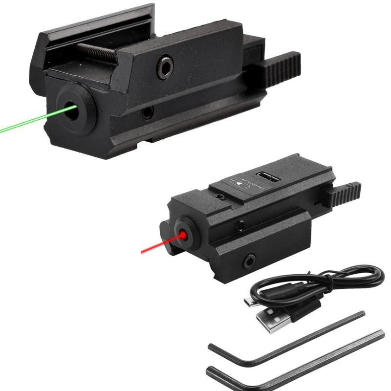 Industrial Laser Pointer - USB شحن البصر بالليزر الأحمر الأخضر