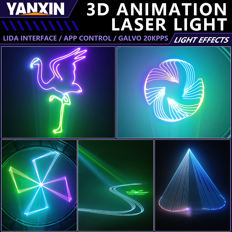 جهاز عرض ليزر RGB بقوة 6 واط م - مراجعة Industrial Laser Projector وسعره