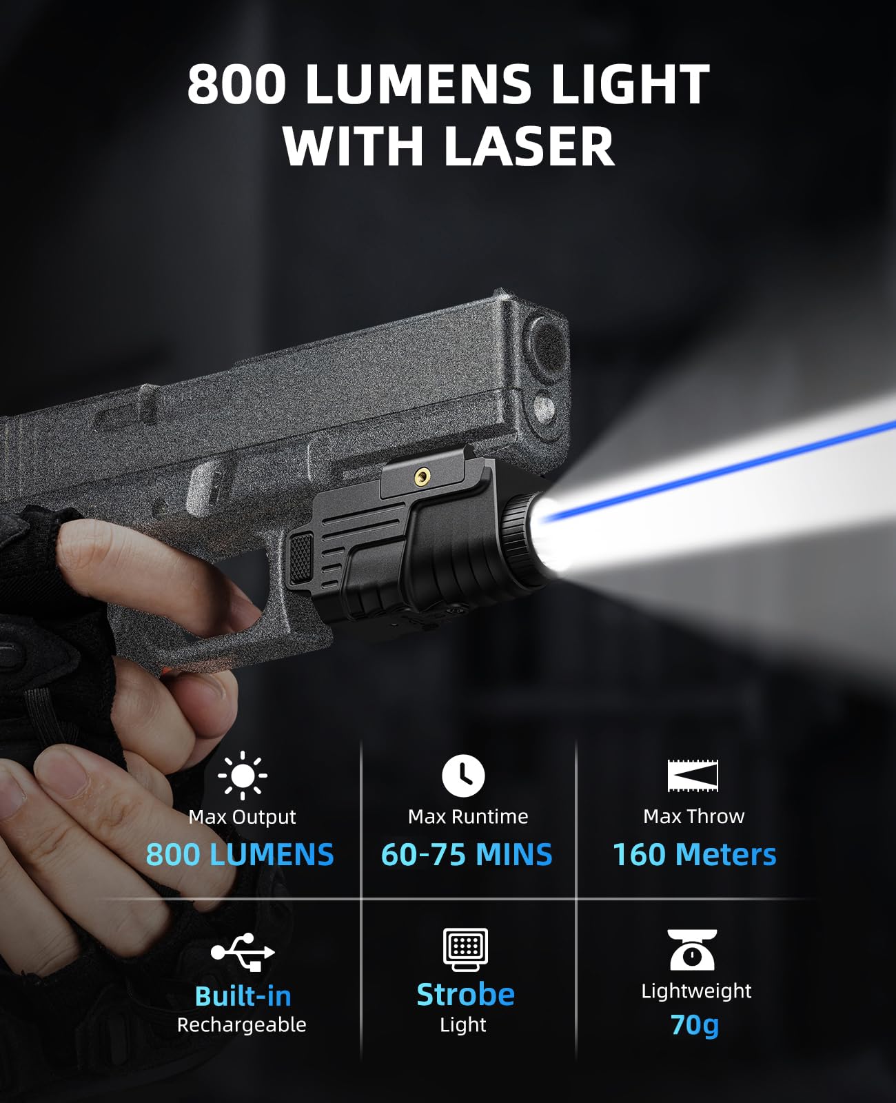 EZshoot 800 لومن مسدس ضوء أحمر - مراجعة Industrial Laser Pointer وسعره