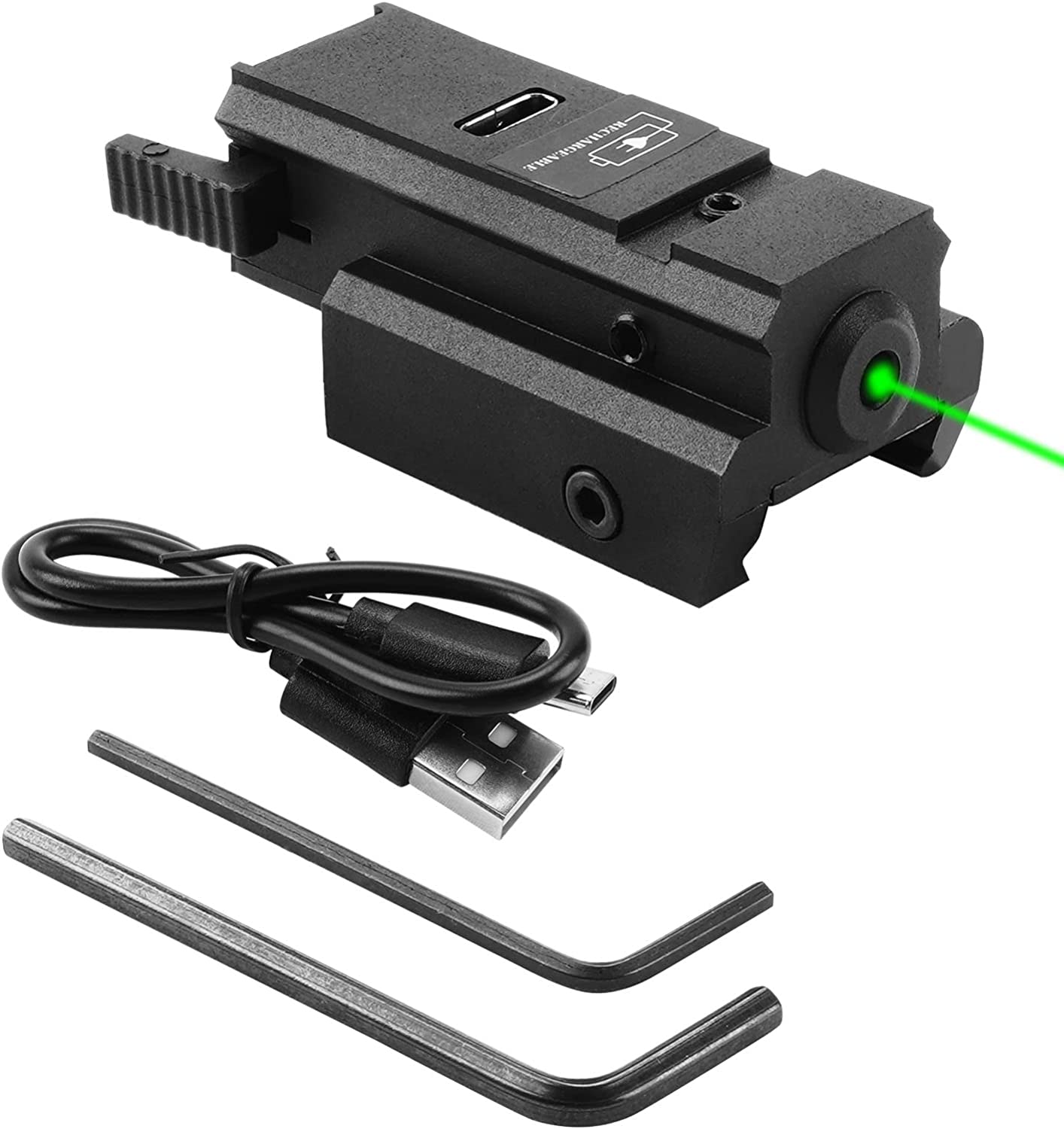 USB شحن البصر بالليزر الأحمر ا - مراجعة Industrial Laser Pointer وسعره